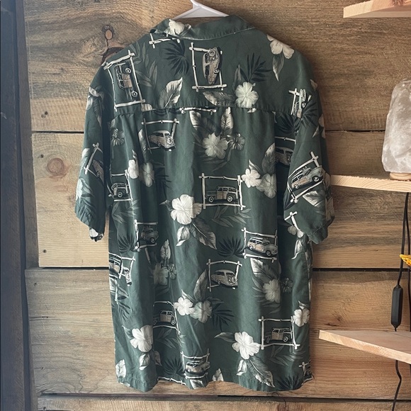 Paradise Blue Hawaiian Button Down Shirt - Picture 6 of 6